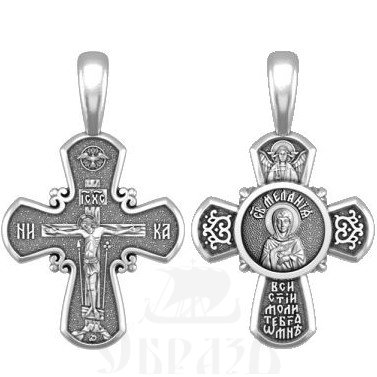 крест святая преподобная мелания римляныня, серебро 925 проба (арт. 33.050)